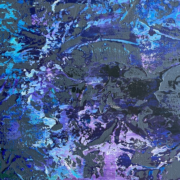 Abstract Acrylic Painting on Canvas - Picture 2 of 3